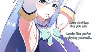 The ass of Goddess Aqua from Konosuba deserves worship!