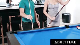 Roommates Paige Owens and Kay Lovely fuck with a young stud in a steamy scene