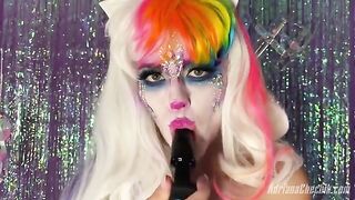 Rainbow dildo opulence with Adriana Chechik’s Halloween treat