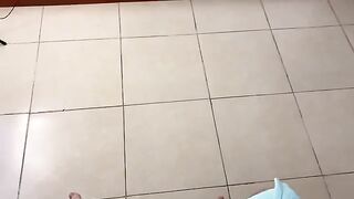 I gave my best friend's stepson a massage and got cum on my face