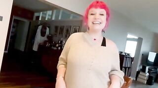 Proxy Paige cooks up a sexy pasta dish for a hot solo scene