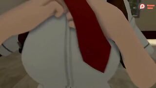 My Hero Academia's Momo and Mineta get it on in this animated xxx