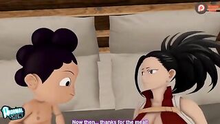 My Hero Academia's Momo and Mineta get it on in this animated xxx