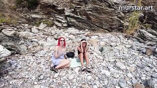 Bloggers paid stupid whores to get fucked outdoors
