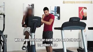 A risky sex encounter in the gym with a stunning Venezuelan beauty