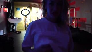 The behind the scene action with Wet Kelly, who can’t stop getting aroused