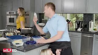 Rachael Cavalli, the busty MILF, gets her pussy filled with cum by a lucky guy in HD