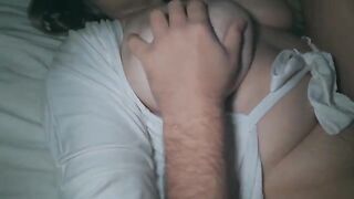 My chubby wife and me fucking at night, I love her ass
