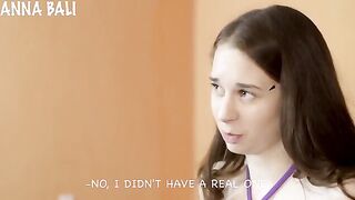A cute girl had her first sex experience with stepdad, caught live