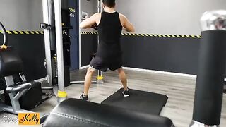 I crushed on my fitness colleague so we fucked in gym toilet