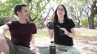 A day at the park turns into a risky public blowjob adventure
