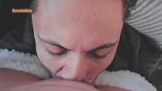 The couple has a great sex while the girl is wearing only PJs