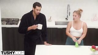 Nicole gets her tight ass gapped by cheating husbands in HD