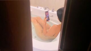 I peeped my stepsister in the bathtub and we had hard sex