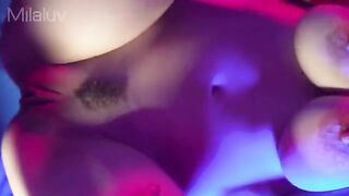Busty slut gets her tight pussy filled with cum and cream