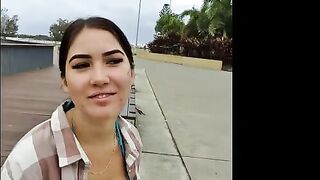 Girl picked up in the park, I came inside her wet pussy