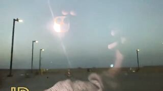 Cute girl fucks in the car in the parking lot