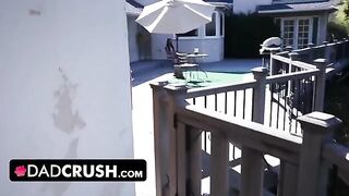 Latina stepdaughter Eliza Ibarra keeping her dirty secret with dad in this hot POV action