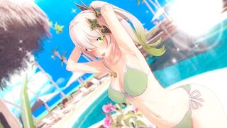 Beautiful girl Nahida has sex with her boyfriend in Genshin Impact
