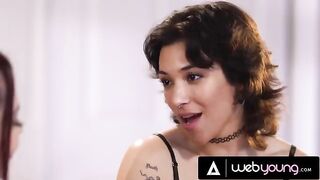 The guy’s girl, Brooklyn Gray, is passionate with her girlfriend