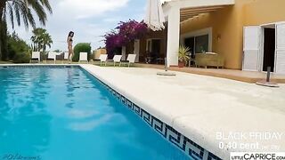 Caprice made a splash with a passionate underwater moment, showcasing her daring side