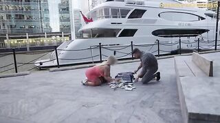 Hot British PAWG gets all excited when she sees a million dollars to engage in passionate sex with a stranger she just met