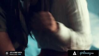 Kendra and Alina fuck, then pray for their sin