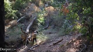 Two girls share the same lover in a sensual scene