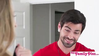 Your clothes are bigger, Stepbro. I'll need them when you knock me up! says Kyler Quinn in a steamy step-sis scene