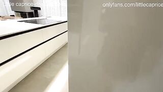 Little Caprice did a perfect blowjob and got a lot of sperm on her face