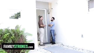Little whore Claire Black seduces and fucks her step uncle hard
