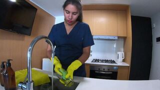 I learned a secret about the maid and she paid me with her body