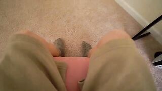 Cute girl got fucked through the gloryhole