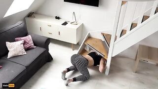 The stepsister is stuck again, fallen victim to her stepbrother’s trap