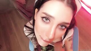 A young gamer girl cheats on her BF with a stepbrother in a steamy scene
