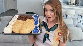 The Girl Scout cookie seller got fucked by a huge dick