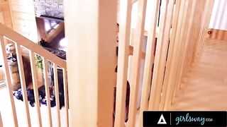 The girl caught her best friend masturbating and had to eat her pussy