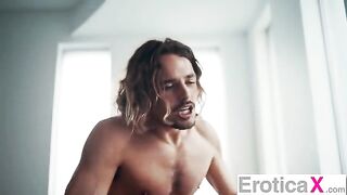 A hot brunette has a sensual sex afternoon - EroticaX style