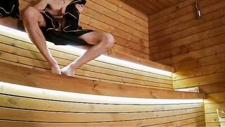 I showed my cock to three strangers in the sauna and it was intense!