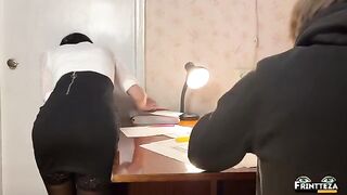 Student skipped exam to fuck hot teacher anal instead