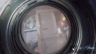 Girl found panties in the washing machine and had sex with her boyfriend