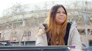 Fat Latina Yiyi Candy exposes her body in public before hardcore sex
