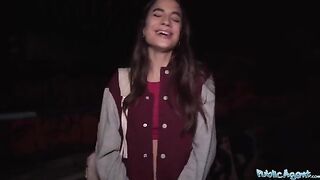 Public Agent - A hot French model is ready to get fucked outdoors for cash