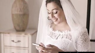 The bride got acquainted with her new wife and her friend