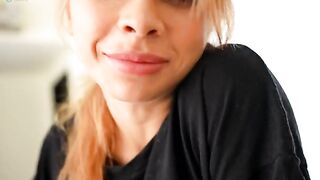 An appetizing Russian woman has sex with her young boyfriend in POV style