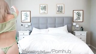 Blonde gets fucked on St. Patrick's Day in Passion-HD style
