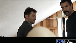 Babe Lily Love fucked by two cocks with incredible intensity