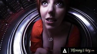 Stepmom Lauren Phillips stuck in washing machine chaos