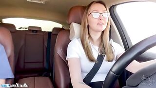 The stepson was learning to drive with his stepmom. She’s hot!