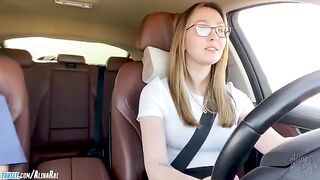 The stepson was learning to drive with his stepmom. She’s hot!